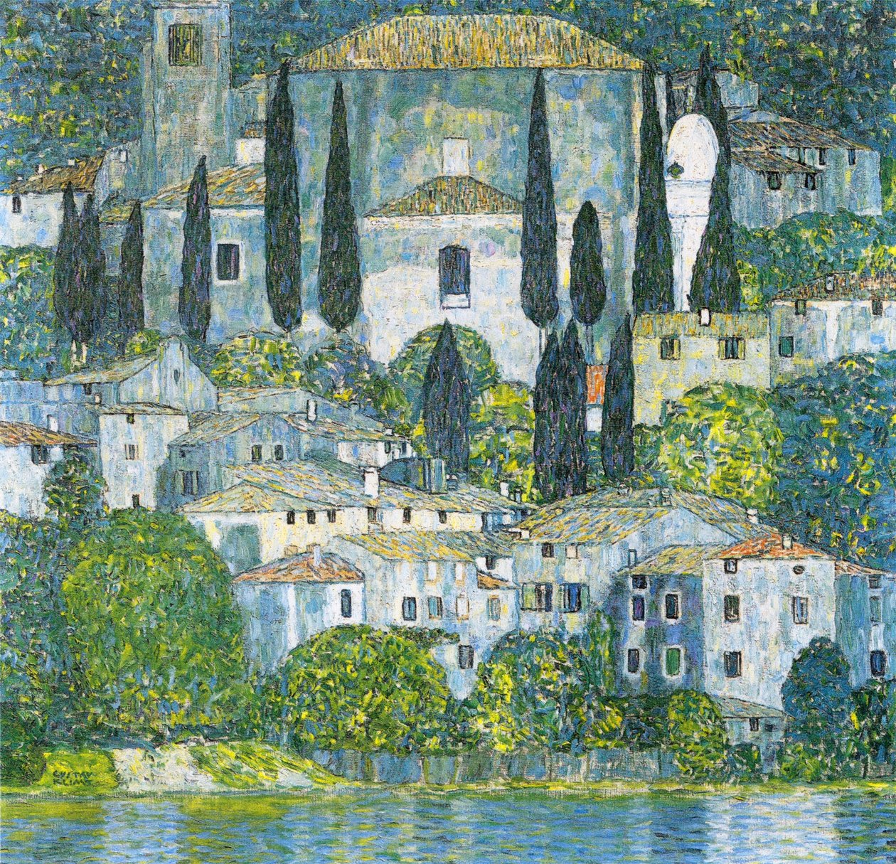 France Gustav Klimt 版画 Kerk in Cassone | Gustav Klimt | Kunstafdruk